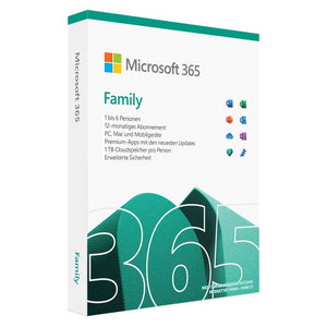 Microsoft 365 Family | 12 Monate | 6 Personen | 6 TB OneDrive