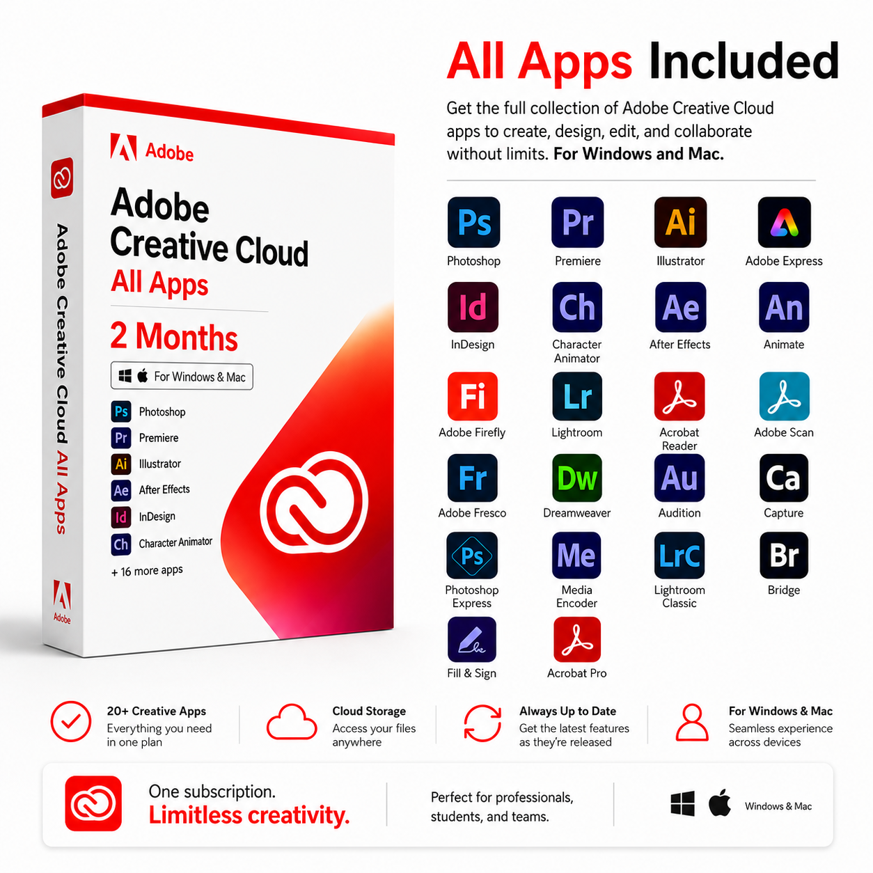Adobe Creative Cloud | 2 Monate