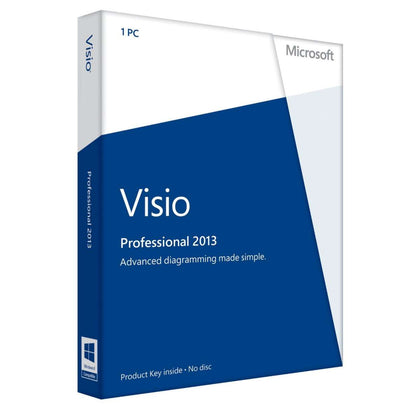 Microsoft Visio Professional 2013 | Retail | Windows | 1 PC