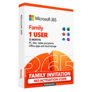 Microsoft 365 Family | 1 Person | 12 Monate | Einladung, kein Code
